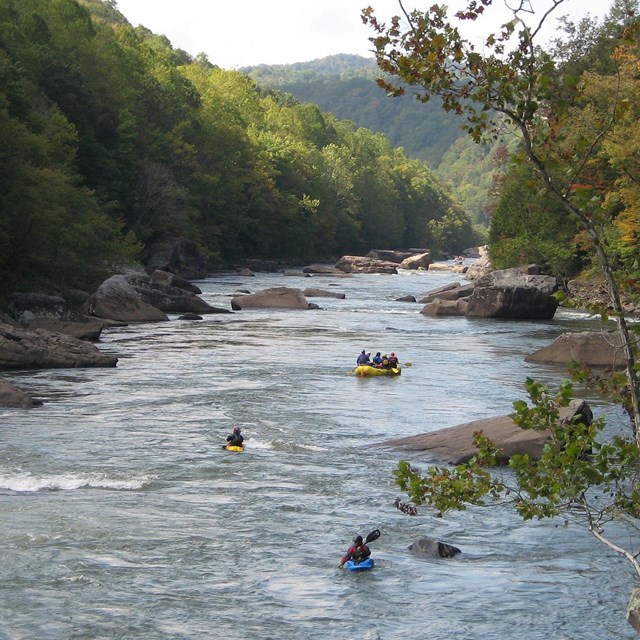 boaters on the river