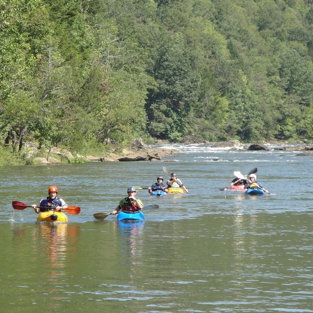 boaters on the river