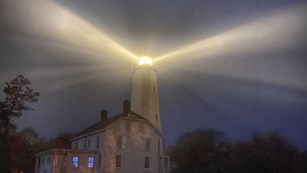 Sandy Hook Lighthouse at dawn