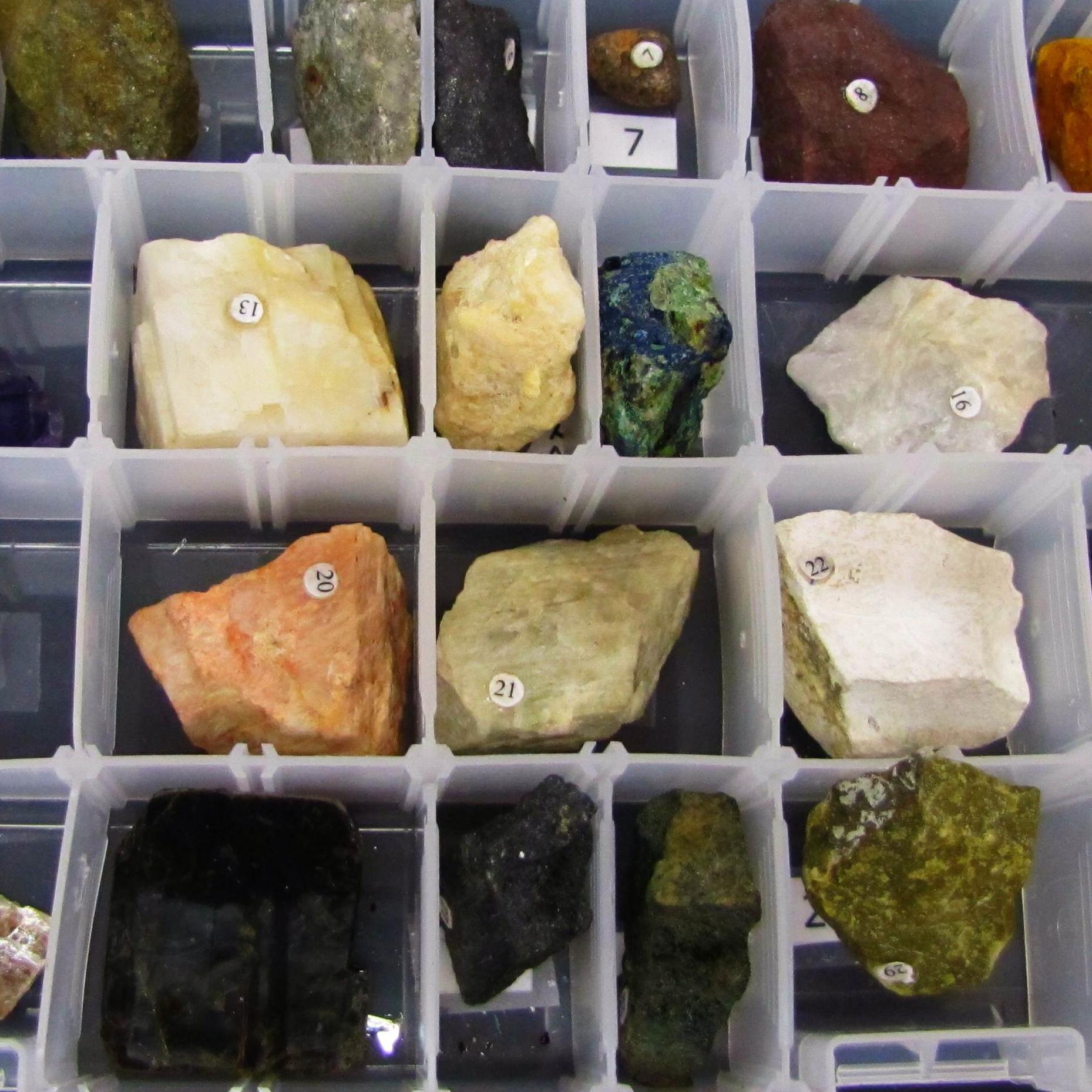 Rocks And Minerals Chart With Names