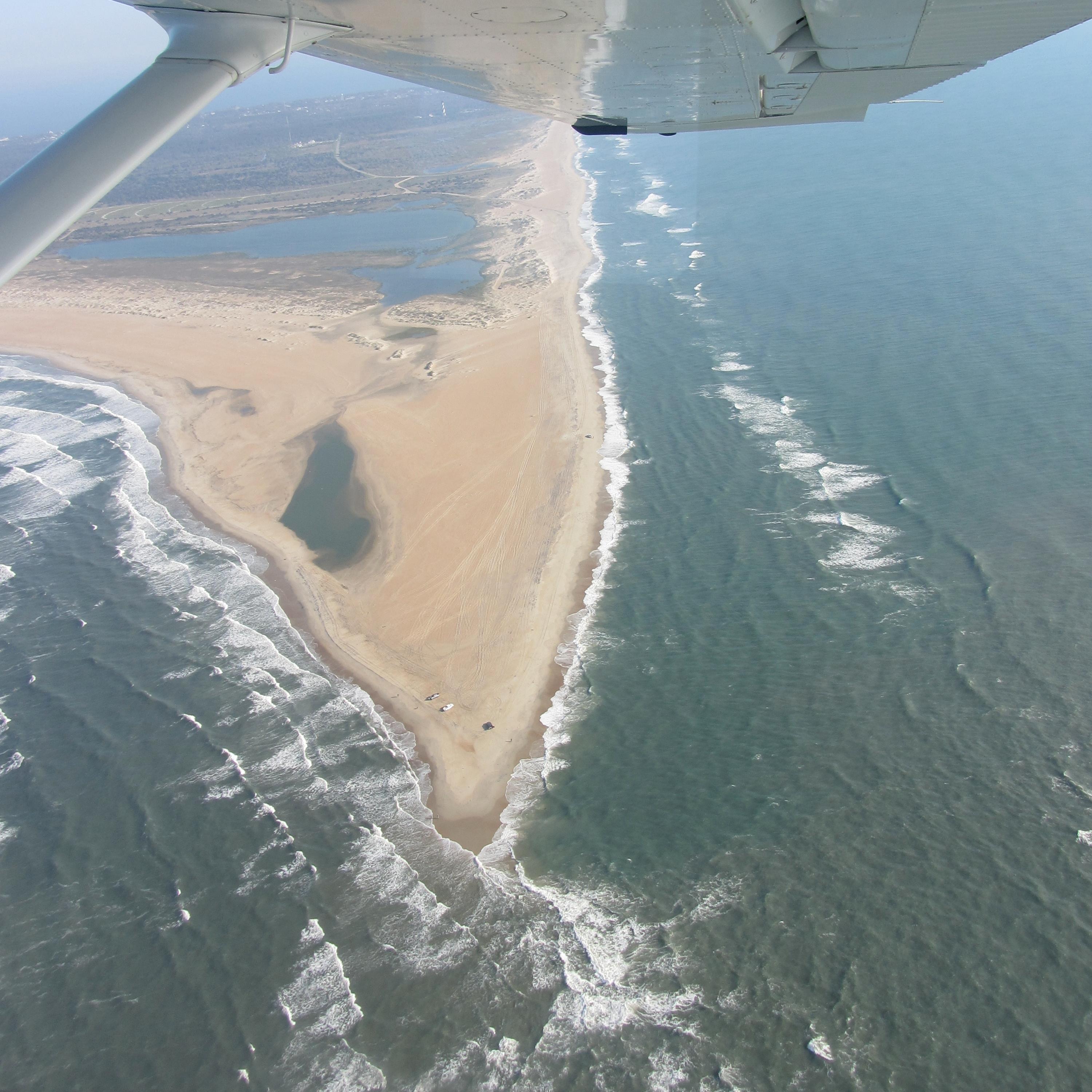 aerial photo of coast