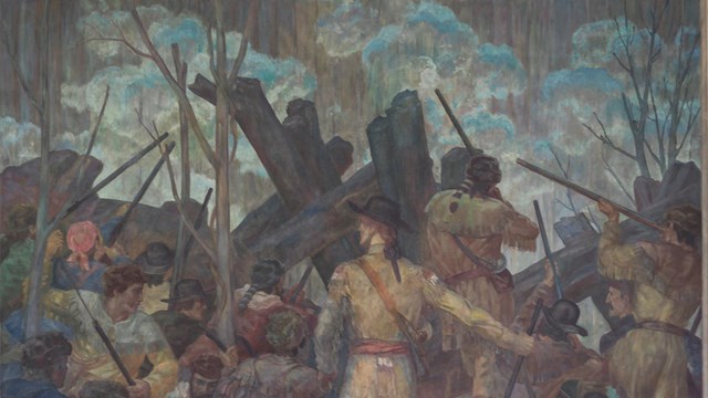 Clark’s soldiers fighting to retake Fort Sackville