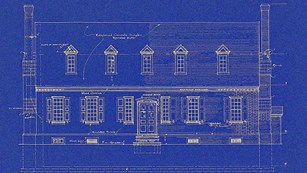 Blueprint of the Memorial House Museum