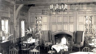 The Log House 1930s interior