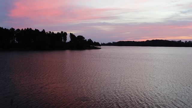 Sunset over Popes Creek