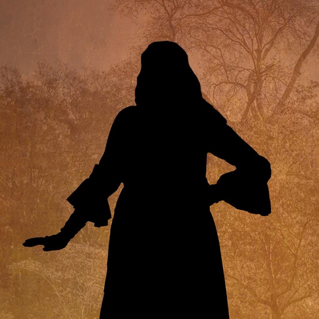 a black silhouette of a woman