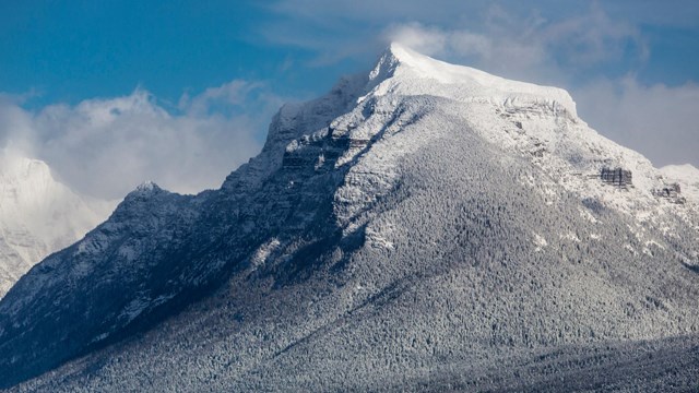 snow-covered peak