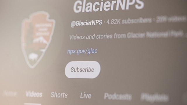 close up image of Glacier's Youtube account