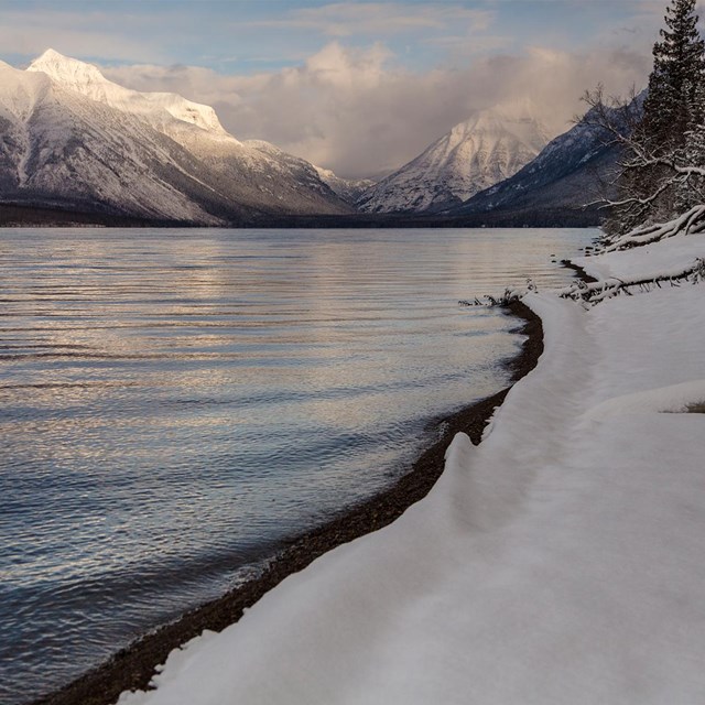 West Side-shore of Lake McDonald
