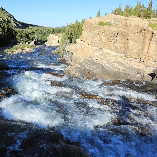 View of  Swiftcurrent Falls