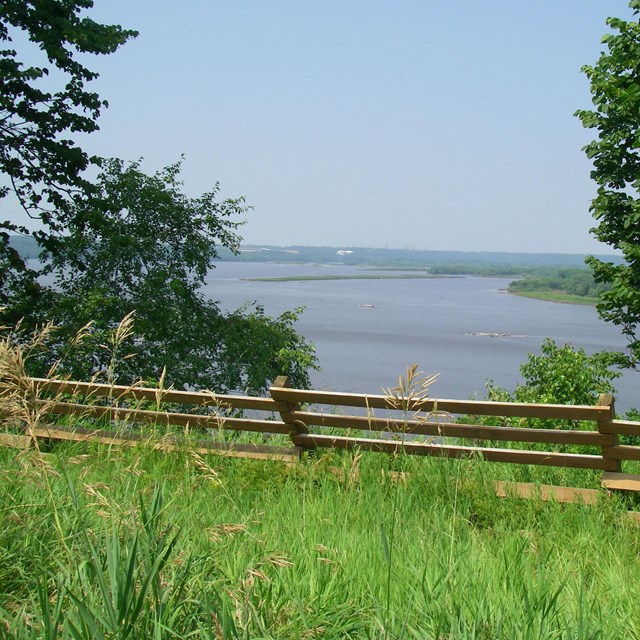 Field, fence, and river