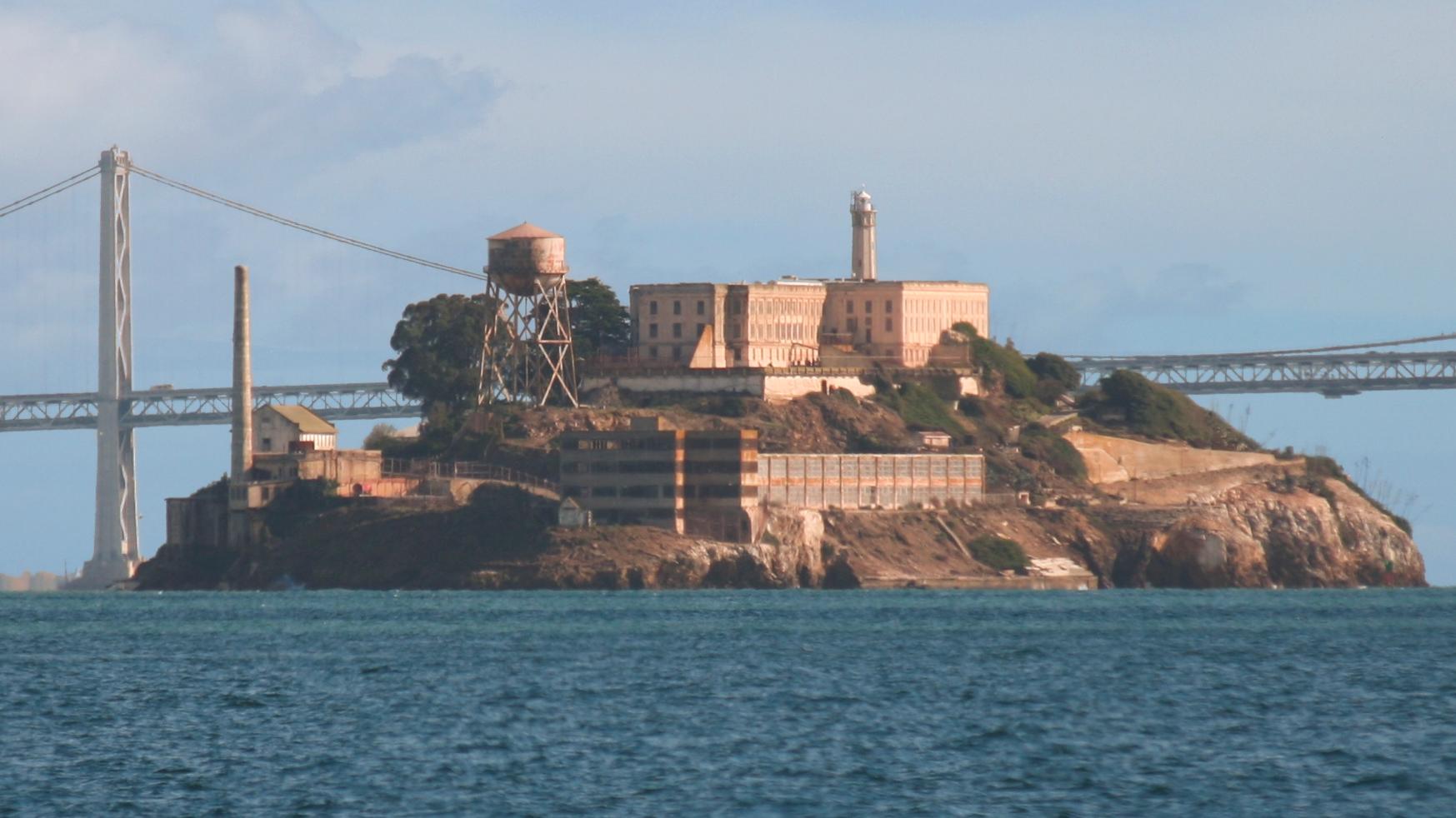 View of Alcatraz Island from a Distance