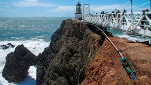 Point Bonita Lighthouse and suspension bridge
