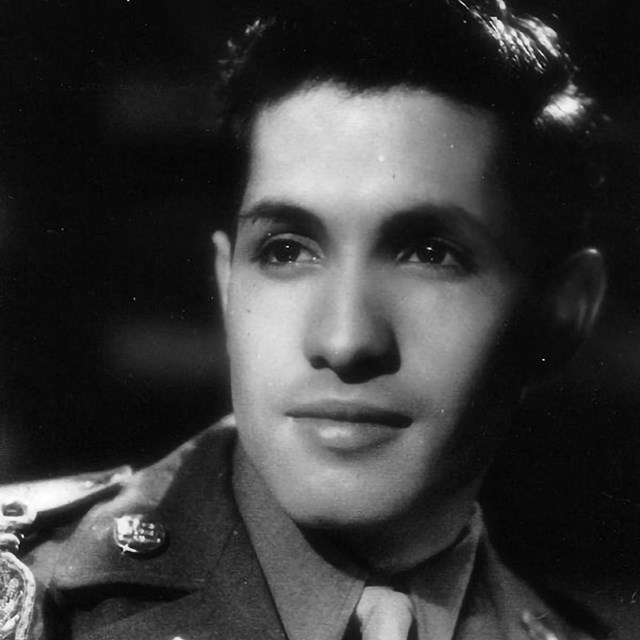portrait of Jose sarria in uniform