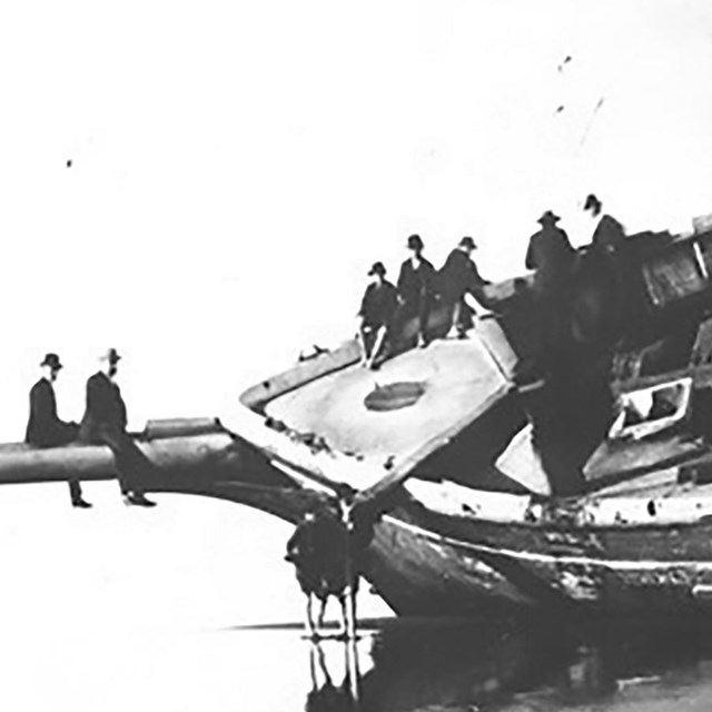Wreck of the vessel 