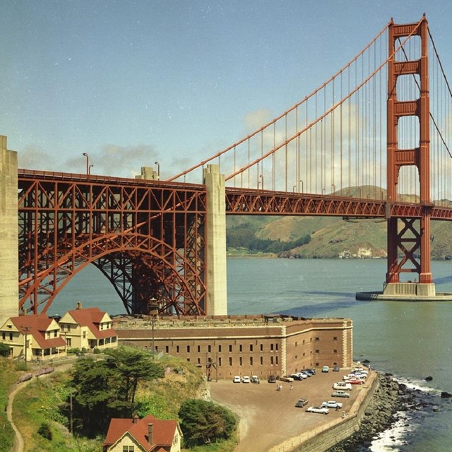 Fort Point and the Golden Gate Bridge 