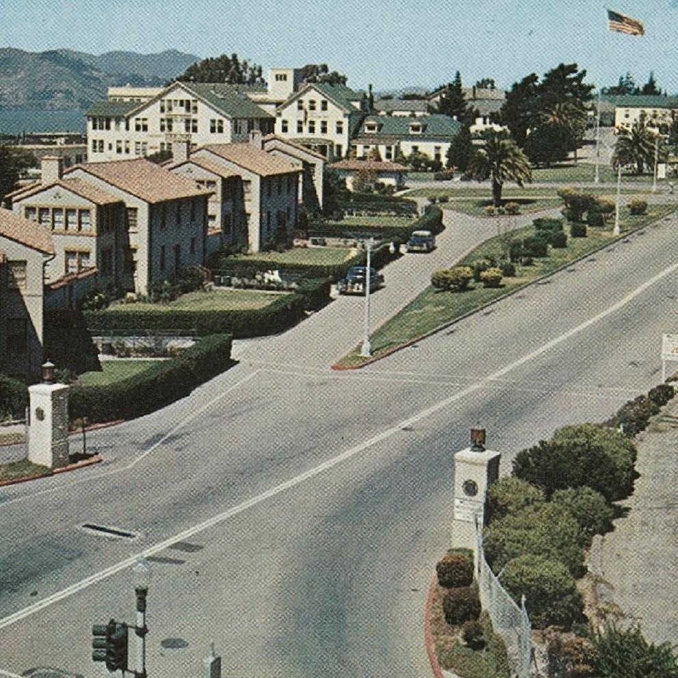 A postcard photo of Fort Mason 