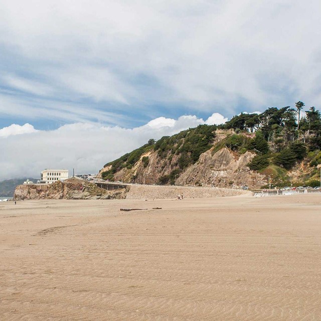 view of road to ocean beach