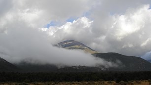 Storm over the south snake range of Great Basin