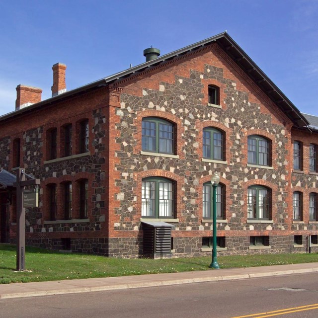 The exterior of the former Calumet & Hecla Copper Mining Company General Office building