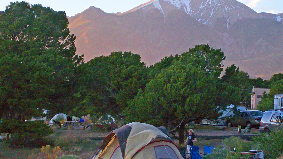 Girl in Pinon Flats Campground