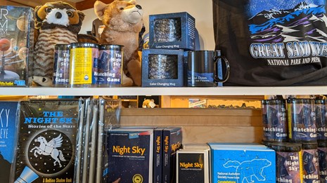 The Park Store is located inside the visitor center.