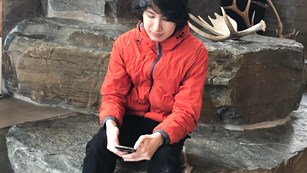 texting at the craig thomas discovery and visitor center