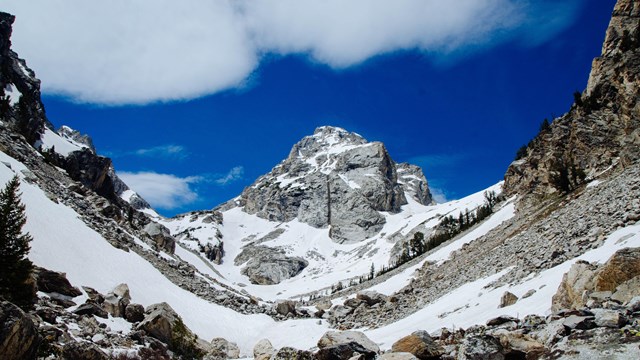 Garnet Canyon with snow