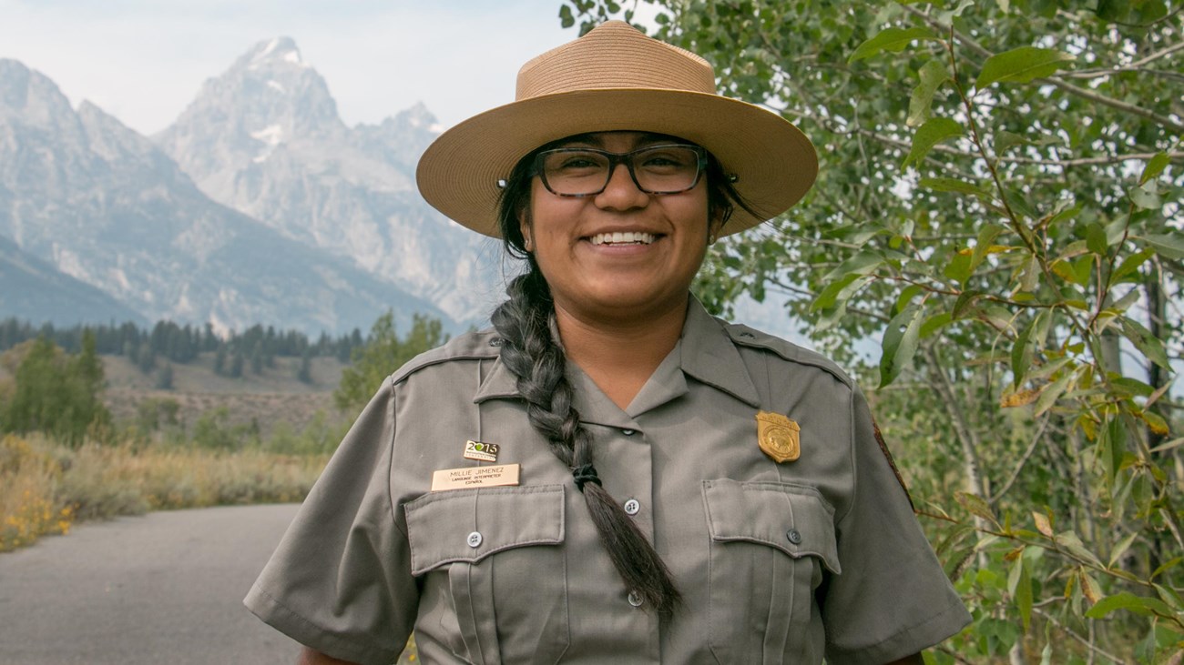 A park ranger in Grand Teton National Park