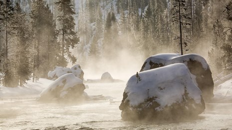 Firehole River in Yellowstone National Park