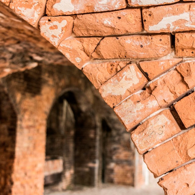 A close-up image of historic bricks.