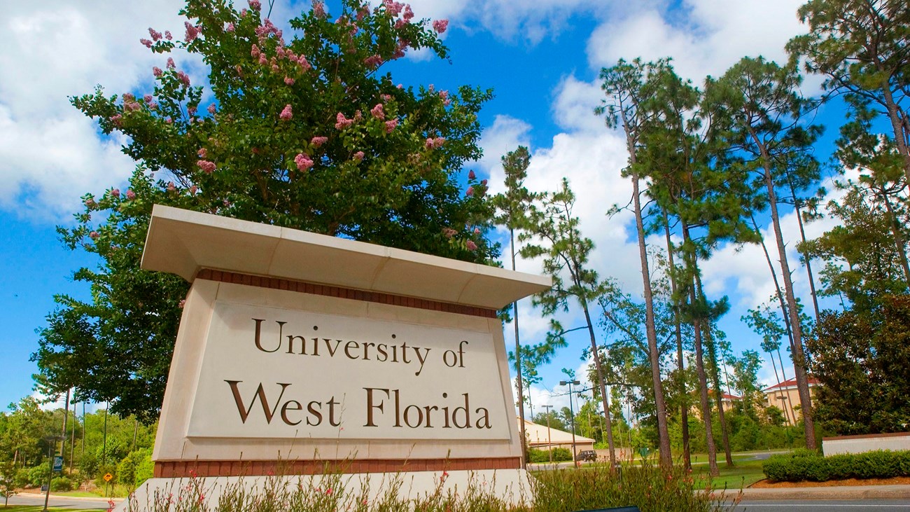 University of West Florida Entrance sign