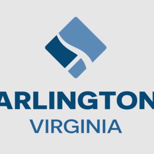 Logo with the words Arlington Virginia