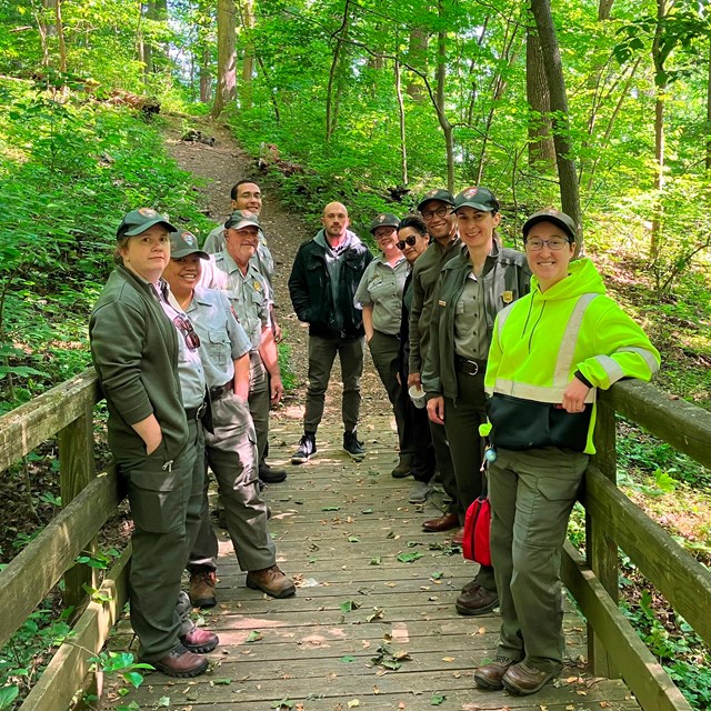 Park Rangers in a park