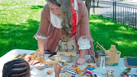 Historic toy demonstration at The Grange