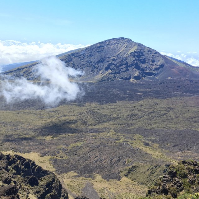 view of crater. 