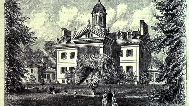 A image in Appleton's magazine of Hampton mansion in 1876.