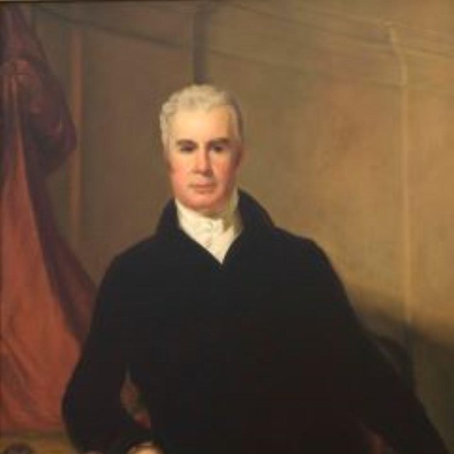 A painting of  Charles Carnan Ridgely.