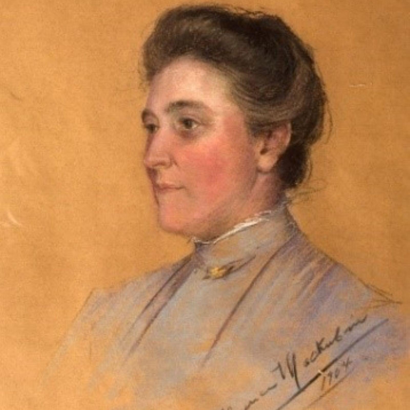 A painting of Helen West Stewart Ridgely.