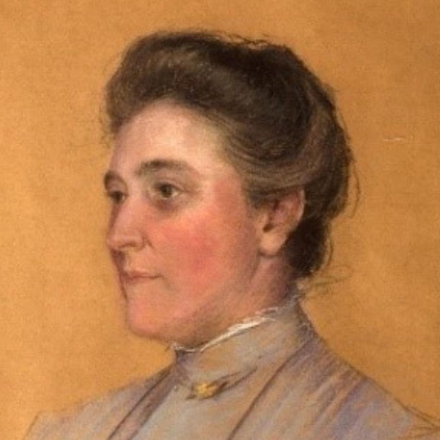 A painting of Helen West Stewart Ridgely.