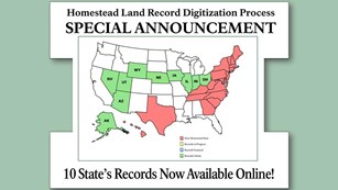 10 State's Homestead Records Now Online.
