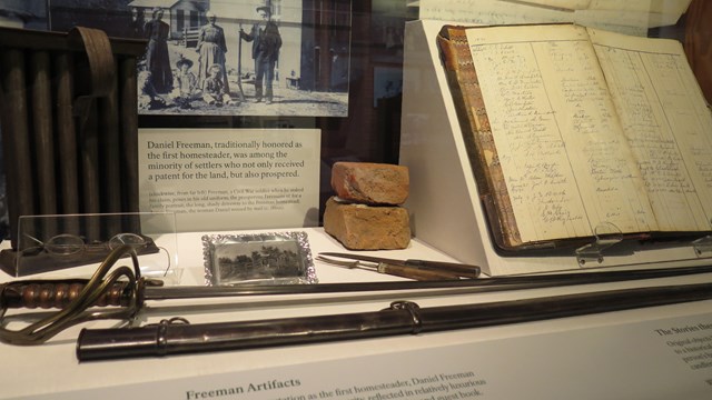 Artifacts in the museum collection related to Daniel Freeman