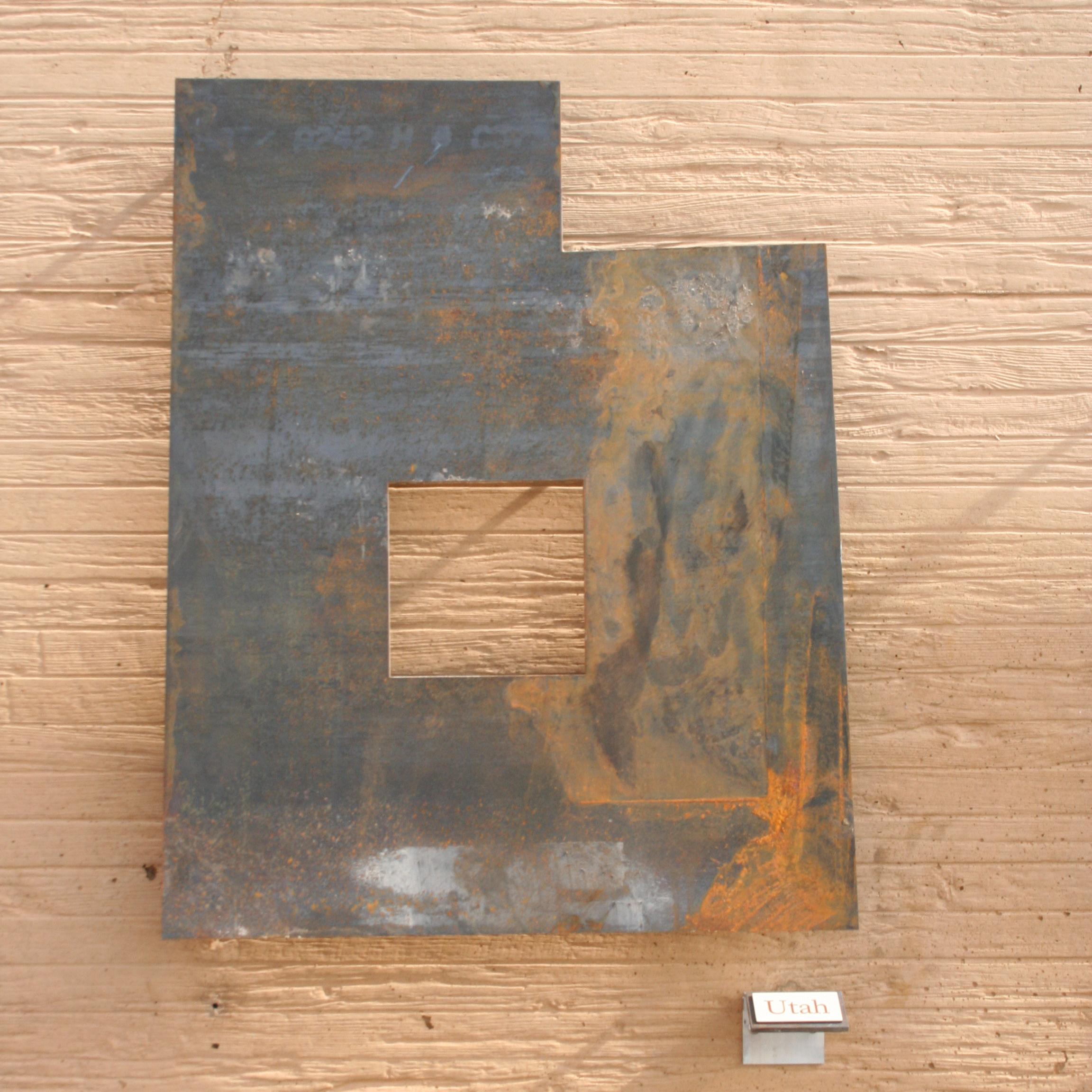 Utah with a cutout showing the amount of homesteaded land