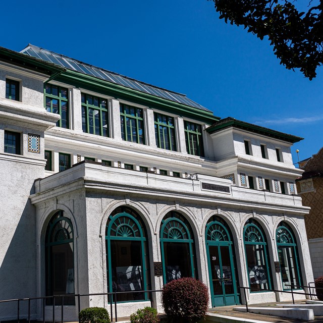 Large arches and big open windows are the iconic feature from this front view of the Maurice.