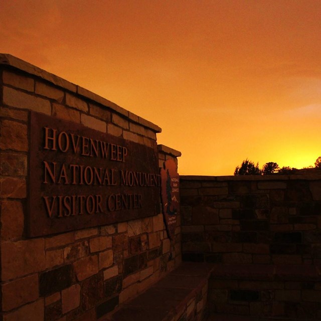 park sign at sunset