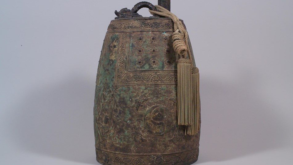An old Korean ceremonial gong