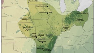 heartland network parks nps map monitoring inventory park