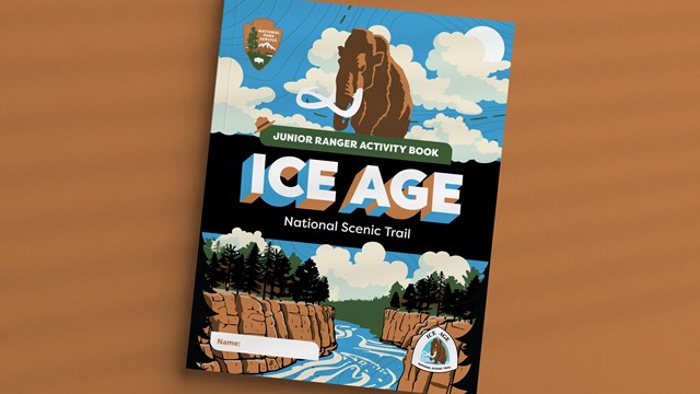 Photograph of Ice Age Junior Ranger Activity Booklet cover.