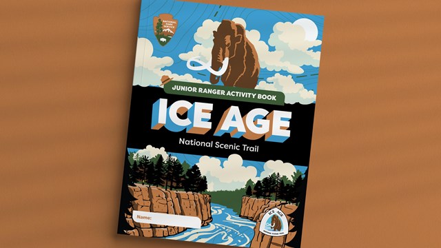 Photograph of Ice Age Junior Ranger Activity Booklet cover.