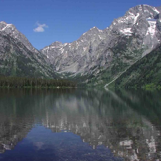 A clear, high alpine lake.